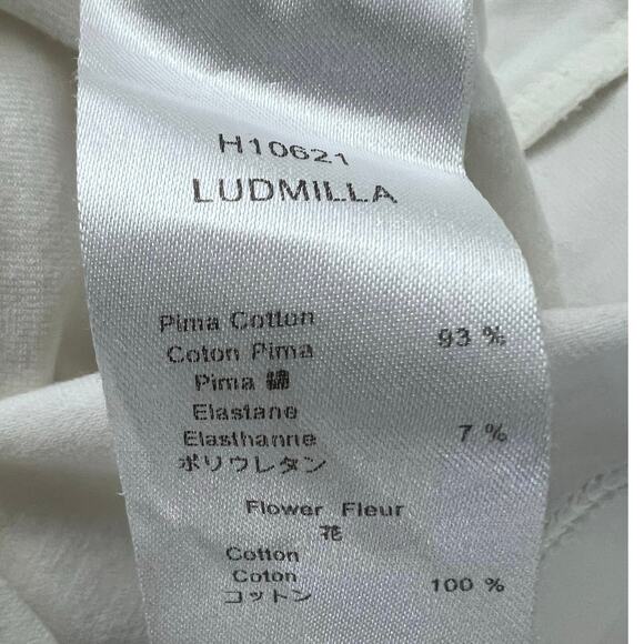 Anne Fontaine Ruffled Faux Wrap Blouse Women’s 38 (US 6) France Made Glam Preppy - Picture 4 of 8